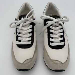 Sam Edelman Reve Tori Shoes Women's 7.5 Leather Lace Up Athletic Sneakers